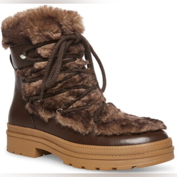 Steve Madden Dione Faux Fur Boot (Women) Sz 7.5 - Picture 1 of 12
